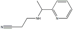 3-{[1-(pyridin-2-yl)ethyl]amino}propanenitrile 结构式