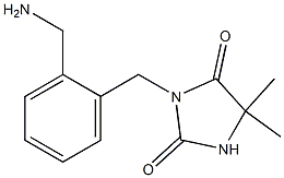 3-{[2-(aminomethyl)phenyl]methyl}-5,5-dimethylimidazolidine-2,4-dione 结构式