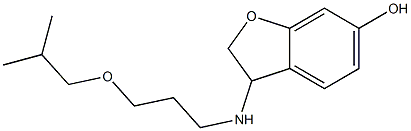 3-{[3-(2-methylpropoxy)propyl]amino}-2,3-dihydro-1-benzofuran-6-ol 结构式