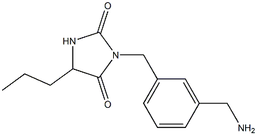 3-{[3-(aminomethyl)phenyl]methyl}-5-propylimidazolidine-2,4-dione 结构式