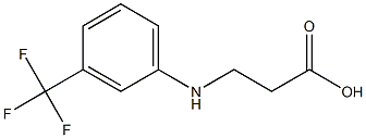 3-{[3-(trifluoromethyl)phenyl]amino}propanoic acid 结构式