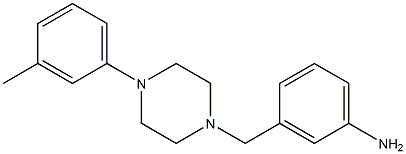 3-{[4-(3-methylphenyl)piperazin-1-yl]methyl}aniline 结构式