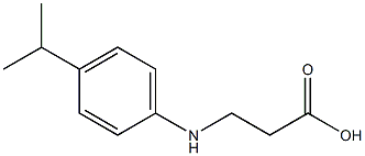 3-{[4-(propan-2-yl)phenyl]amino}propanoic acid 结构式