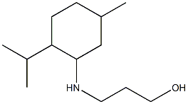 3-{[5-methyl-2-(propan-2-yl)cyclohexyl]amino}propan-1-ol 结构式