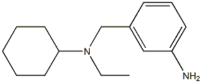 3-{[cyclohexyl(ethyl)amino]methyl}aniline 结构式