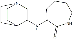 3-{1-azabicyclo[2.2.2]octan-3-ylamino}azepan-2-one 结构式