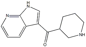 3-{1H-pyrrolo[2,3-b]pyridin-3-ylcarbonyl}piperidine 结构式