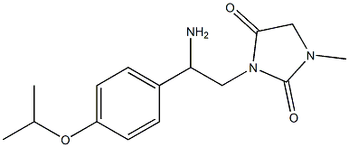 3-{2-amino-2-[4-(propan-2-yloxy)phenyl]ethyl}-1-methylimidazolidine-2,4-dione 结构式