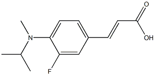 3-{3-fluoro-4-[methyl(propan-2-yl)amino]phenyl}prop-2-enoic acid 结构式