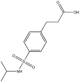 3-{4-[(isopropylamino)sulfonyl]phenyl}propanoic acid 结构式