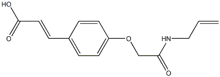 3-{4-[(prop-2-en-1-ylcarbamoyl)methoxy]phenyl}prop-2-enoic acid 结构式