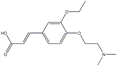 3-{4-[2-(dimethylamino)ethoxy]-3-ethoxyphenyl}prop-2-enoic acid 结构式