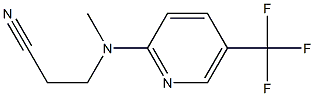 3-{methyl[5-(trifluoromethyl)pyridin-2-yl]amino}propanenitrile 结构式