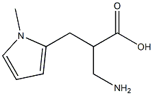 3-amino-2-[(1-methyl-1H-pyrrol-2-yl)methyl]propanoic acid 结构式