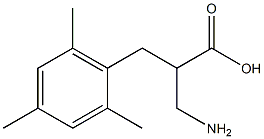 3-amino-2-[(2,4,6-trimethylphenyl)methyl]propanoic acid 结构式