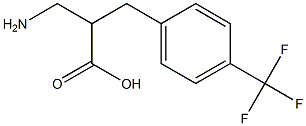 3-amino-2-{[4-(trifluoromethyl)phenyl]methyl}propanoic acid 结构式