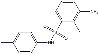 3-amino-2-methyl-N-(4-methylphenyl)benzene-1-sulfonamide 结构式
