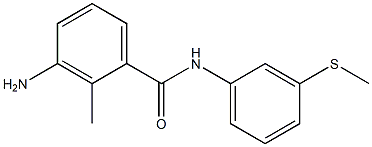 3-amino-2-methyl-N-[3-(methylsulfanyl)phenyl]benzamide 结构式