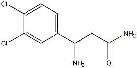 3-amino-3-(3,4-dichlorophenyl)propanamide 结构式