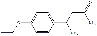 3-amino-3-(4-ethoxyphenyl)propanamide 结构式