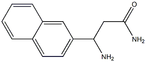 3-amino-3-(naphthalen-2-yl)propanamide 结构式