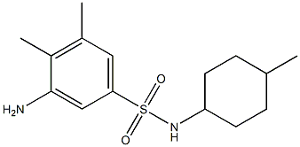 3-amino-4,5-dimethyl-N-(4-methylcyclohexyl)benzene-1-sulfonamide 结构式