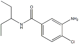 3-amino-4-chloro-N-(1-ethylpropyl)benzamide 结构式