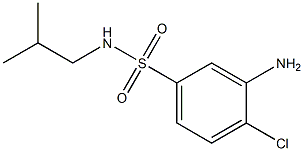 3-amino-4-chloro-N-(2-methylpropyl)benzene-1-sulfonamide 结构式