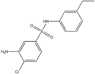 3-amino-4-chloro-N-(3-ethylphenyl)benzene-1-sulfonamide 结构式