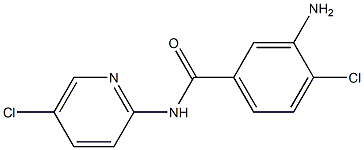 3-amino-4-chloro-N-(5-chloropyridin-2-yl)benzamide 结构式