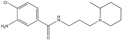 3-amino-4-chloro-N-[3-(2-methylpiperidin-1-yl)propyl]benzamide 结构式