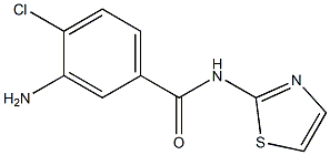 3-amino-4-chloro-N-1,3-thiazol-2-ylbenzamide 结构式