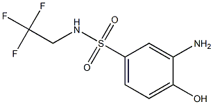 3-amino-4-hydroxy-N-(2,2,2-trifluoroethyl)benzene-1-sulfonamide 结构式