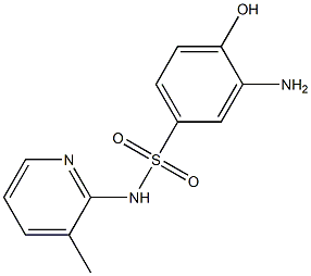 3-amino-4-hydroxy-N-(3-methylpyridin-2-yl)benzene-1-sulfonamide 结构式