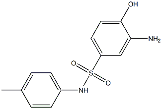 3-amino-4-hydroxy-N-(4-methylphenyl)benzene-1-sulfonamide 结构式