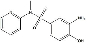 3-amino-4-hydroxy-N-methyl-N-(pyridin-2-yl)benzene-1-sulfonamide 结构式