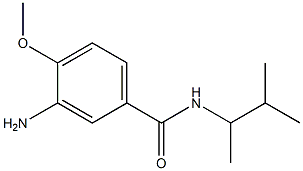 3-amino-4-methoxy-N-(3-methylbutan-2-yl)benzamide 结构式