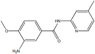 3-amino-4-methoxy-N-(4-methylpyridin-2-yl)benzamide 结构式