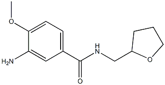 3-amino-4-methoxy-N-(tetrahydrofuran-2-ylmethyl)benzamide 结构式