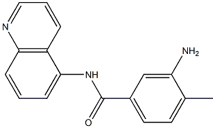 3-amino-4-methyl-N-(quinolin-5-yl)benzamide 结构式