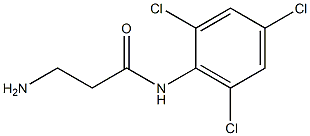 3-amino-N-(2,4,6-trichlorophenyl)propanamide 结构式