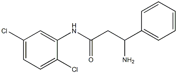 3-amino-N-(2,5-dichlorophenyl)-3-phenylpropanamide 结构式