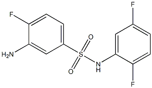 3-amino-N-(2,5-difluorophenyl)-4-fluorobenzene-1-sulfonamide 结构式
