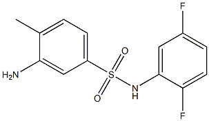 3-amino-N-(2,5-difluorophenyl)-4-methylbenzene-1-sulfonamide 结构式