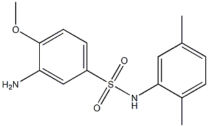 3-amino-N-(2,5-dimethylphenyl)-4-methoxybenzene-1-sulfonamide 结构式