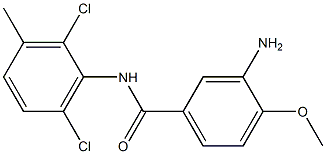 3-amino-N-(2,6-dichloro-3-methylphenyl)-4-methoxybenzamide 结构式