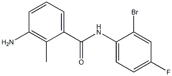 3-amino-N-(2-bromo-4-fluorophenyl)-2-methylbenzamide 结构式