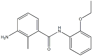 3-amino-N-(2-ethoxyphenyl)-2-methylbenzamide 结构式