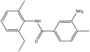 3-amino-N-(2-ethyl-6-methylphenyl)-4-methylbenzamide 结构式