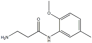 3-amino-N-(2-methoxy-5-methylphenyl)propanamide 结构式